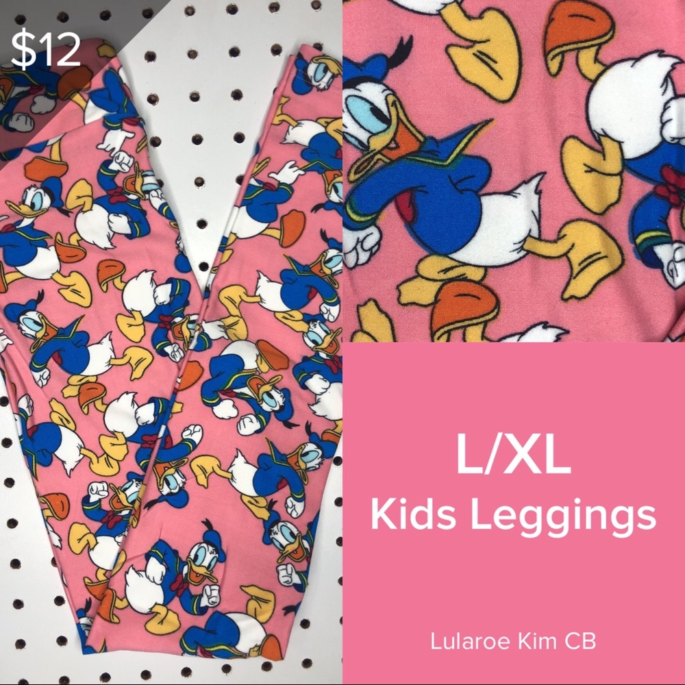 TWO PAIRS Lularoe kids Disney leggings
